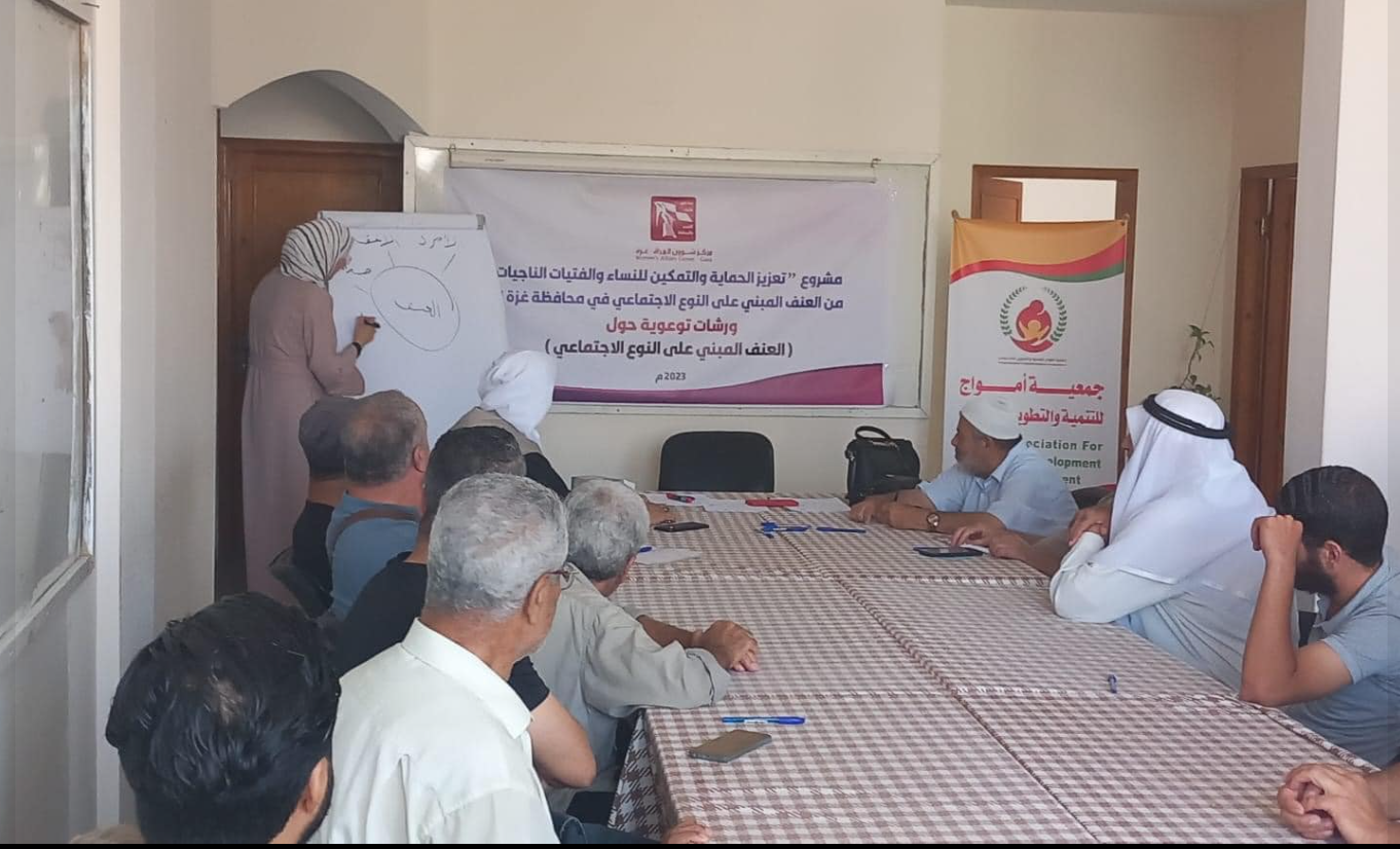 نفذت جمعية أمواج للتنميةوالتطوير المجتمعي ورشة توعوية حول العنف